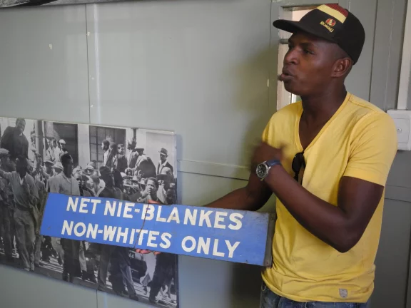 Township Langa, au musée Dompas de l'apartheid