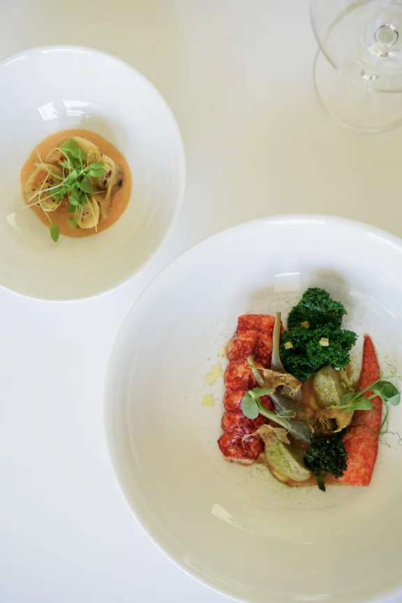 Les légumes et la mer, au menu de l'hostellerie de Levernois.