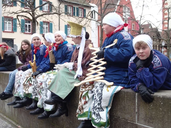 En attendant l'heure du défilé.
