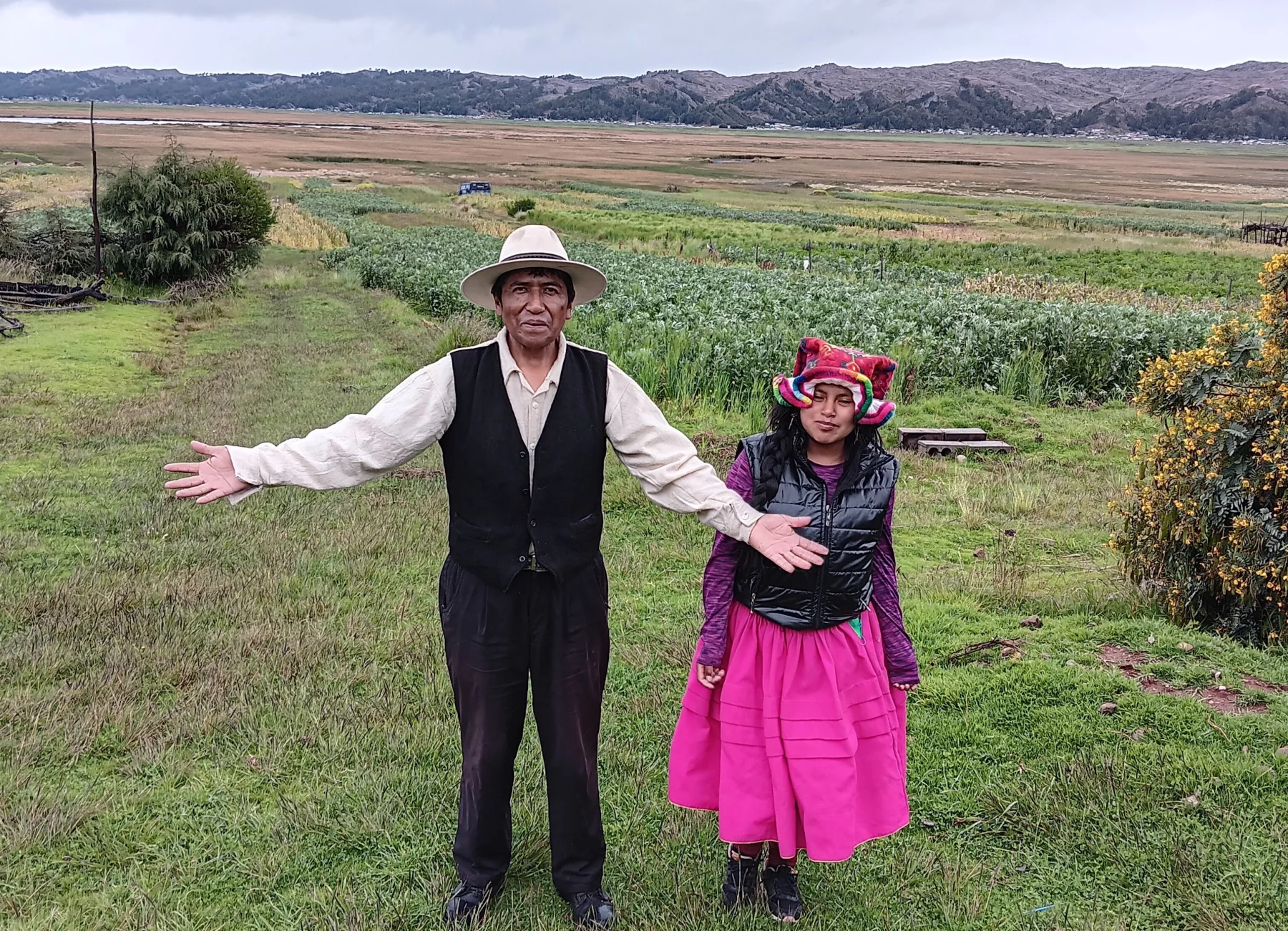 Joel et Doris, sa fille, ont choisi d'accueillir dans leur ferme de Socca les touristes de passage.