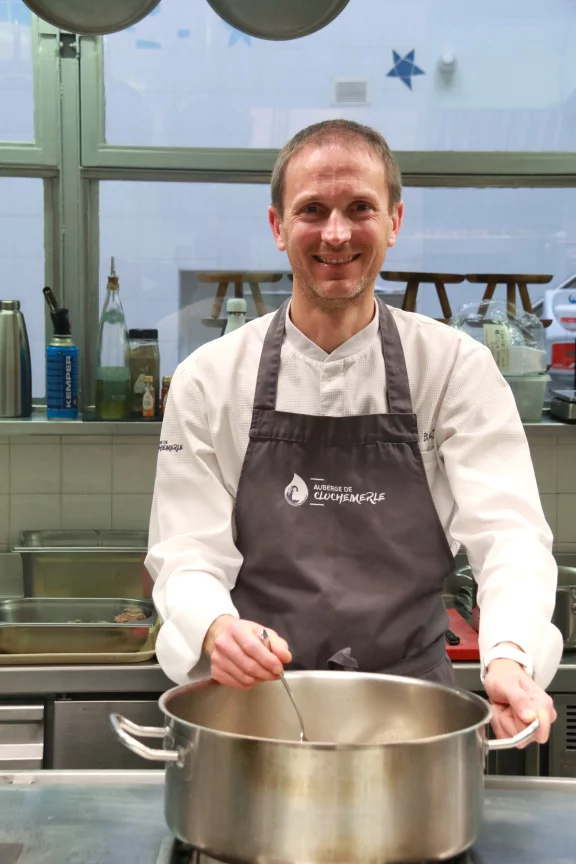 Romain Barthe aux fourneaux.