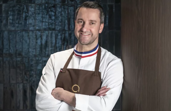 Chef du mythique restaurant "Les Crayères" durant 12 ans, Philippe Mille a crée l'Arbane à Reims au printemps 2024. Photo Anne Emmanuelle Thion