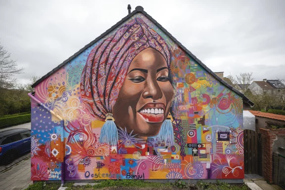 Ostende est l'une des capitales du Street art en Europe. On peut y découvrir près de 90 oeuvres dont celle de Moulaye Sarr.