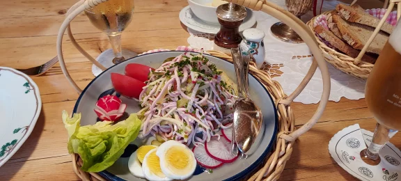 Un plat typiqye du restaurant Dorfstuben.