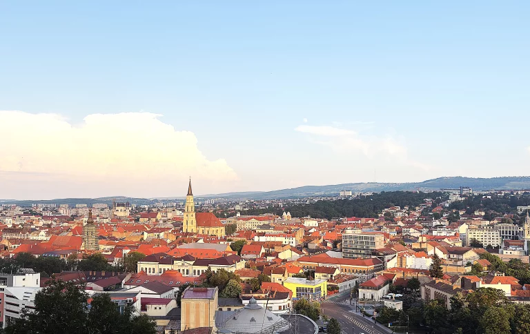 Cluj-Napoca, l'ex capitale, sous les Habsbourg, de la Transsylvanie vue depuis la Citadelle