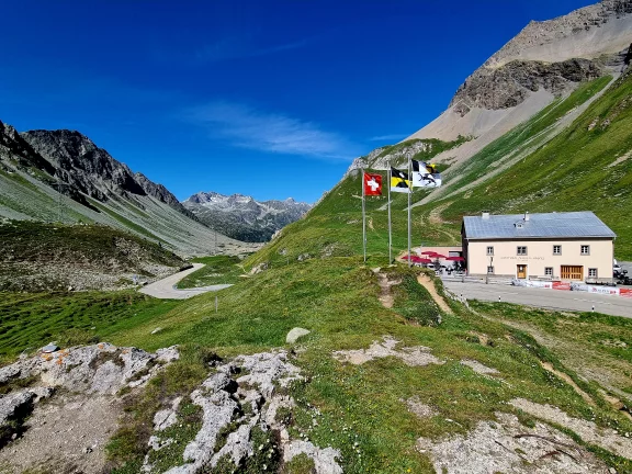 L'Albula Hospiz à 2312 m d'altitude.