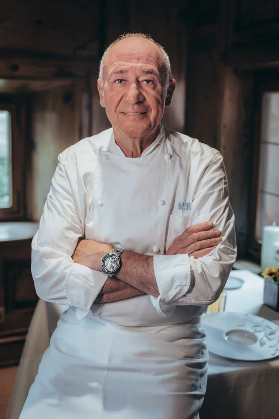 Marc Haeberlin, le chef de l'auberge de l'Ile, héritier d'une longue tradition familiale qui puise ses racines à la fin du XIXème siècle.