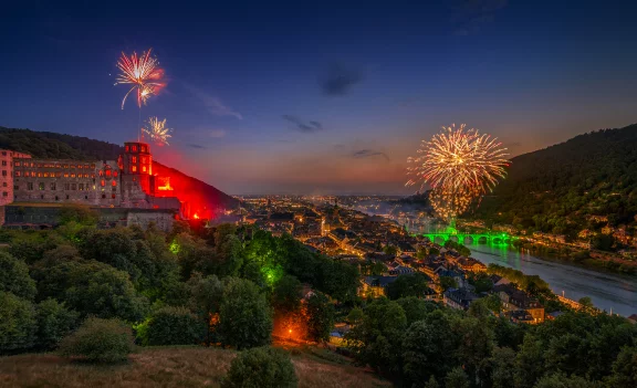 L'ambiance des festivals d'été est particulièrement romantique. © Heidelberg Marketing