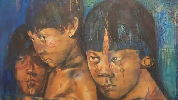 Banho de rio, Le bain à la rivière. Dalva Duarte