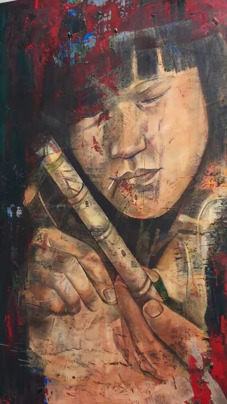 Des visages incroyablement expressifs surgis de la mémoire de Dalava Duarte.