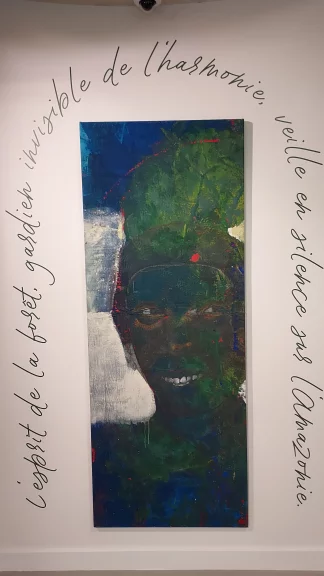 L'esprit de la forêt, gardien invisible de l'harmonie. Oeuvre de Dalava Duarte