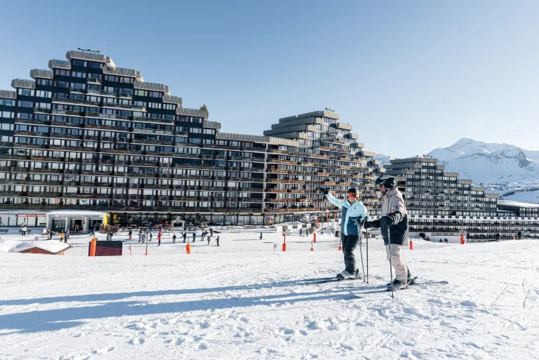 Le bâtiment emblématique de la Plagne Aime 2000. Photo Brendan LePeru
