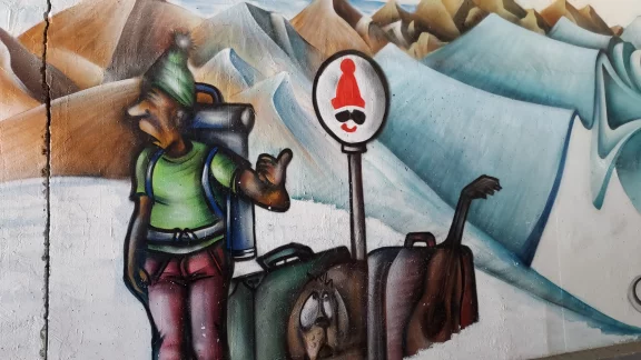 En route pour La Plagne. Heureusement qu'il y a des navettes!