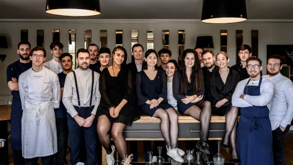 L'équipe du restaurant.