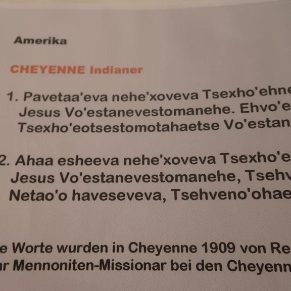 Même les Cheyennes chantent Douce Nuit.