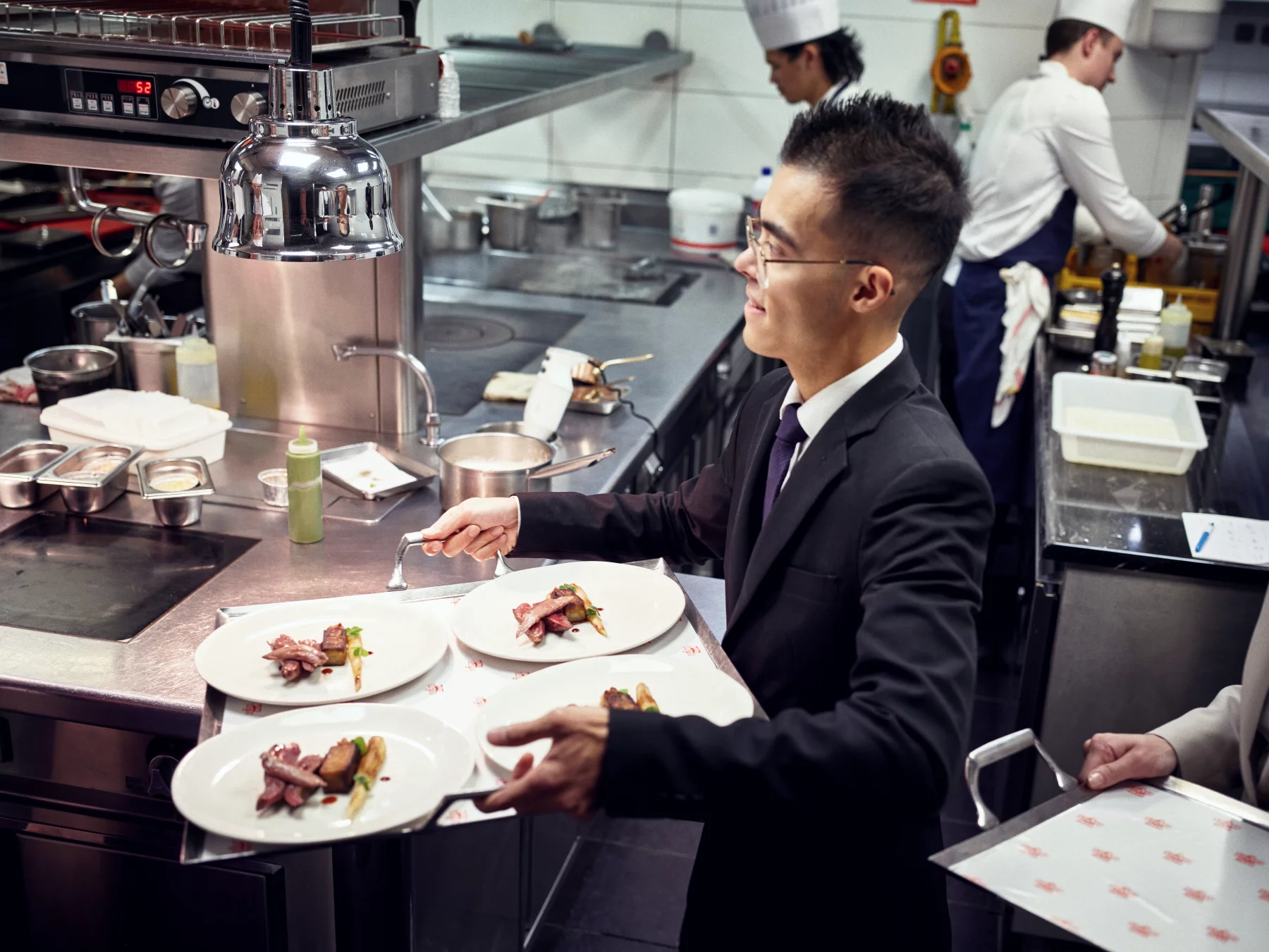 C'est parti pour le service. Photo Cherrystone.