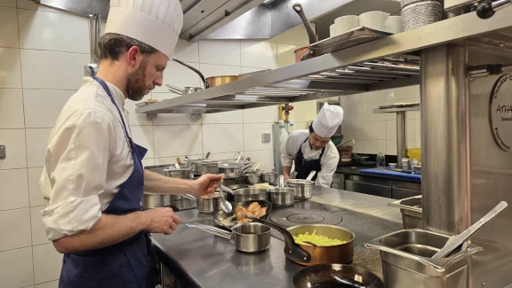 Sur le vif en cuisine.