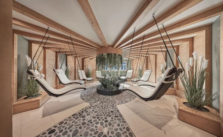 Une des nombreuses salles de repos