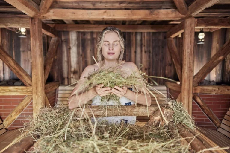 Le sauna au foin des Alpes