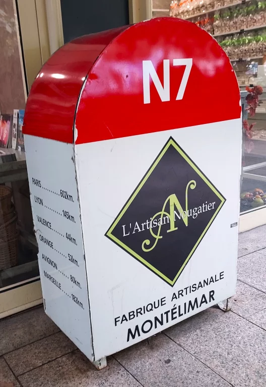 La célèbre Nationale 7 passait au centre de Montélimar.