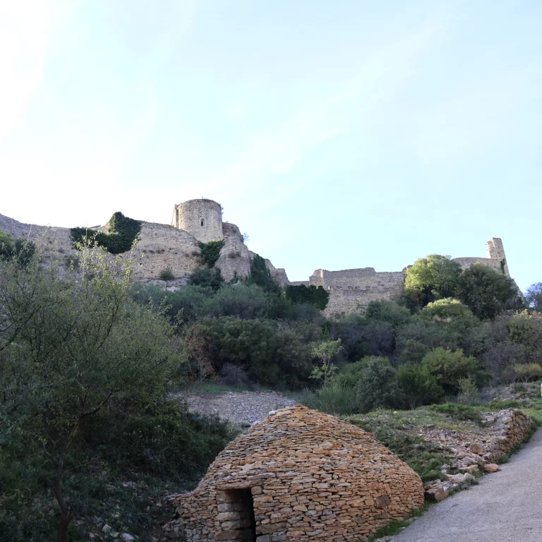 A l'arrivée à Mornas, il faut du courage pour grimper jusqu'à la forteresse.