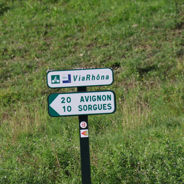 Dans l'ensemble, la ViaRhôna est bien indiquée