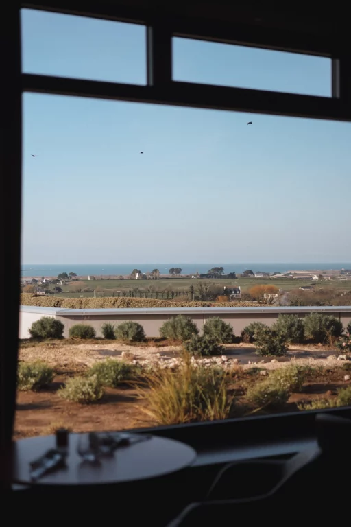 Un paysage reposant visible depuis le restaurant. Photo Ludivine Le Cornec.