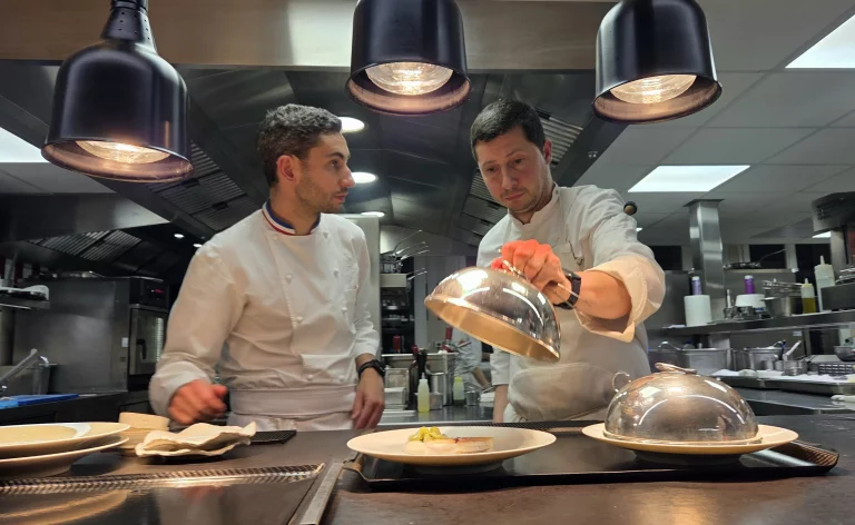 Yann Maget et son second Mathieu Vion.