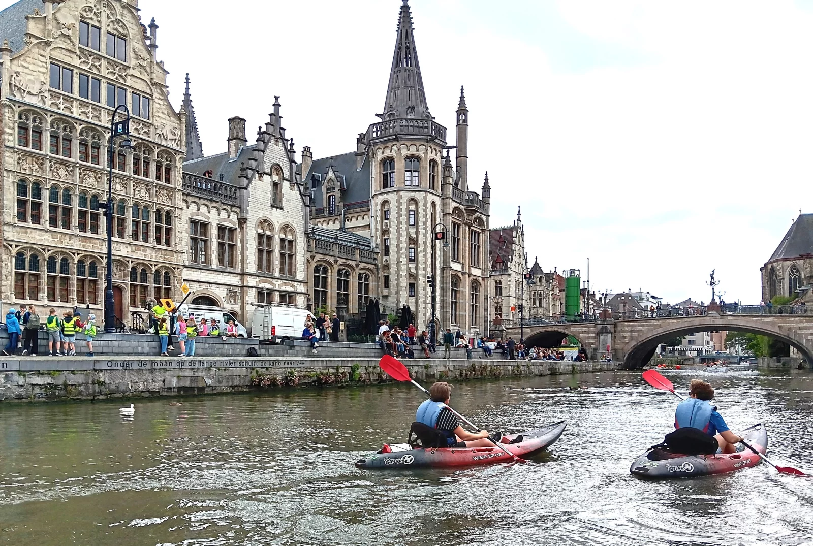 Graslei, le quai aux herbes, pour une découverte sportive