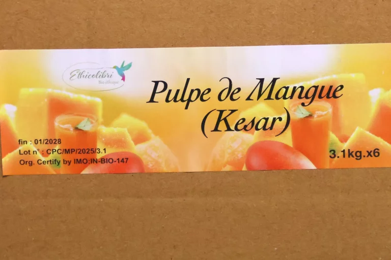 Les fruits exotiques sont transformés en pulpe dans leur pays d'origine.