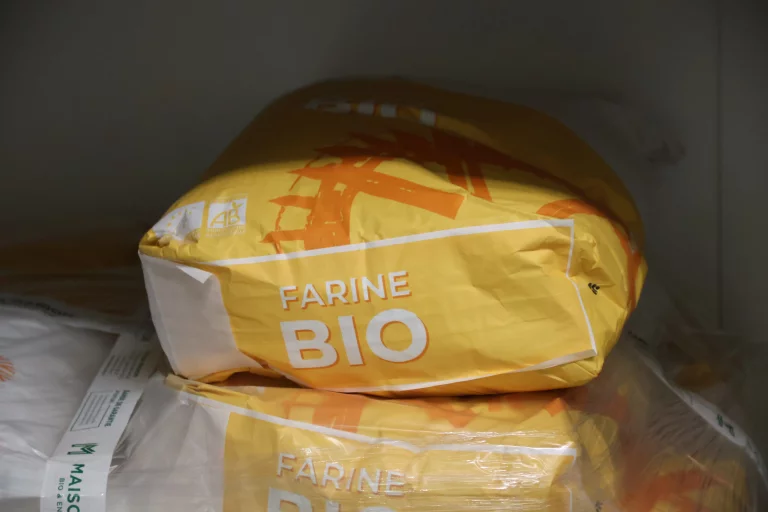 Tout est bio, donc également la farine pour la fabrication des petit gâteaux