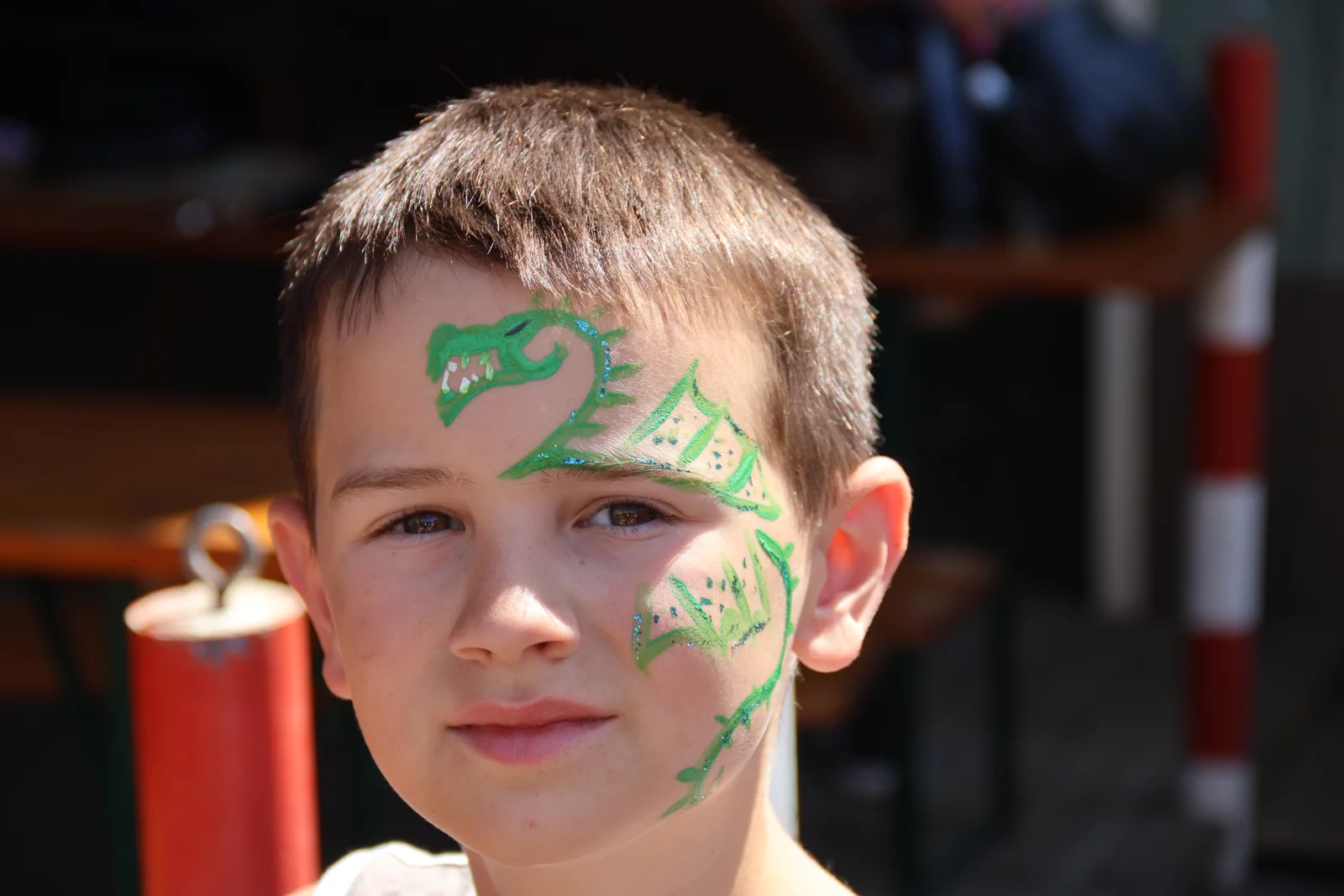 Le motif préféré lors des ateliers de maquillage? Le dragon, evidemment!
