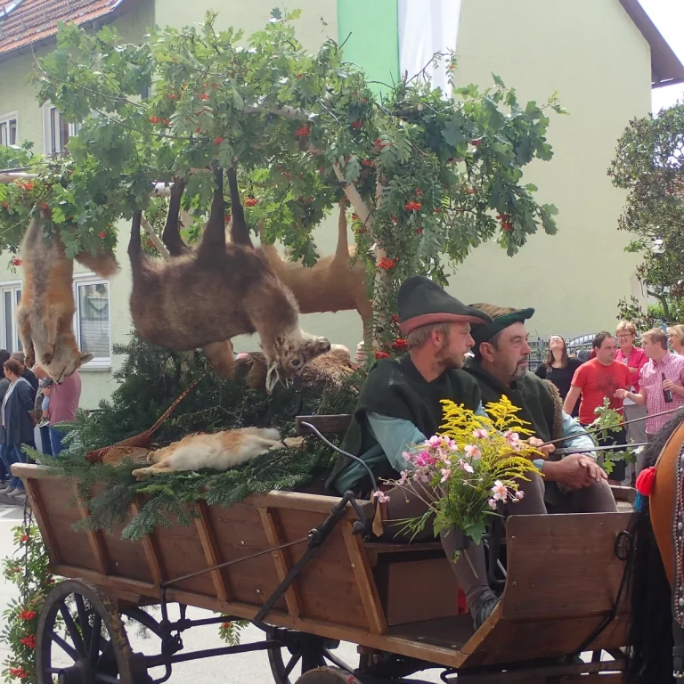 Les chasseurs lors du défilé