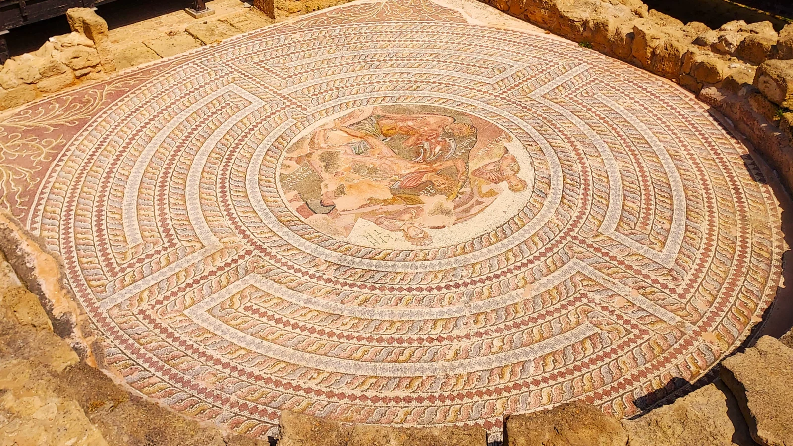 Les mosaïques du parc archéologique à Pafos se lisent comme une bande dessinée de la mythologie grecque.