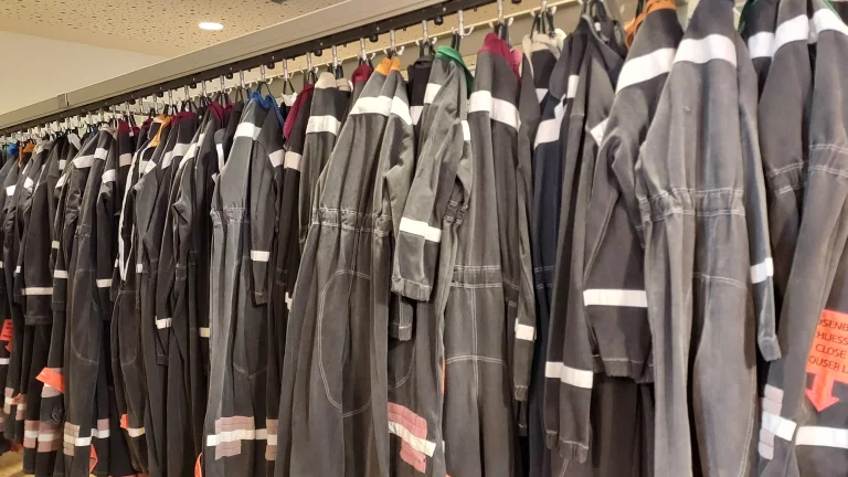Des tenues de mineur à enfiler pour la visite. Photo Hervé LAURENT