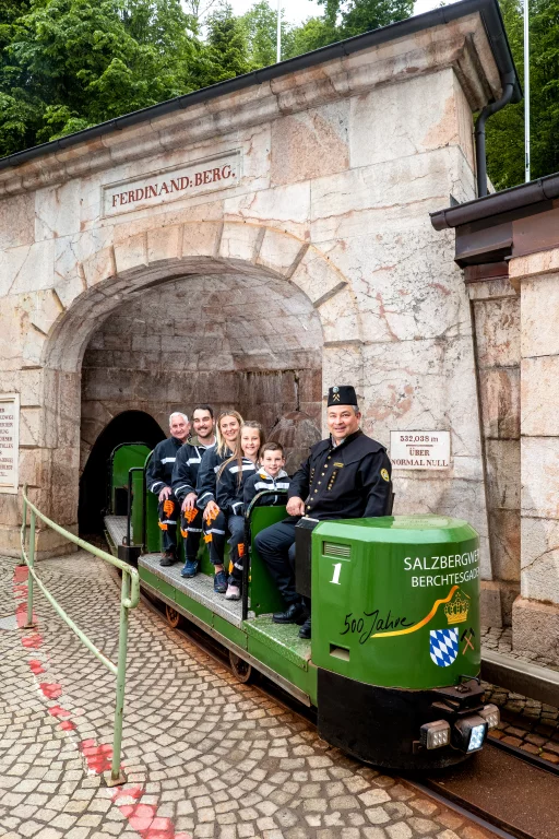 A bord du petit train des mines. ©Salzbergwerk Berchtesgaden, Südwestdeutsche
Salzwerke AG