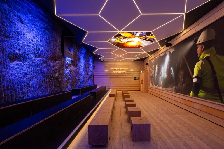 Dans le cinéma sousterrain. ©Salzbergwerk Berchtesgaden, Südwestdeutsche
Salzwerke AG