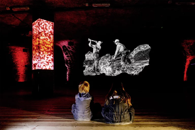 Dans la salle de cinéma au cœur de la mine. ©Salzbergwerk Berchtesgaden, Südwestdeutsche
Salzwerke AG