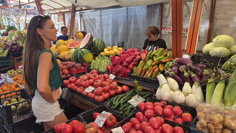 Sur le marché de Varna.