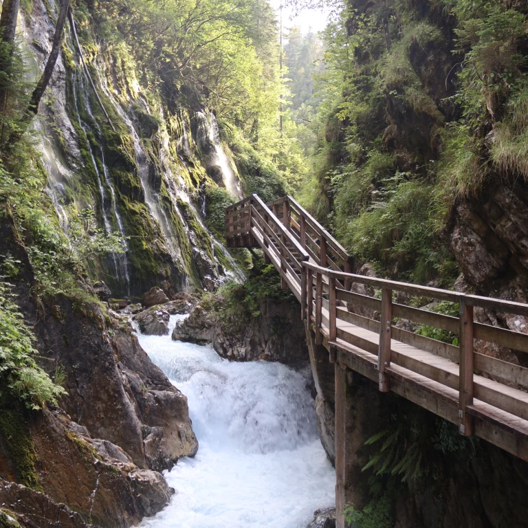 Dans les gorges de la Wimbachklamm à Berchtesgaden