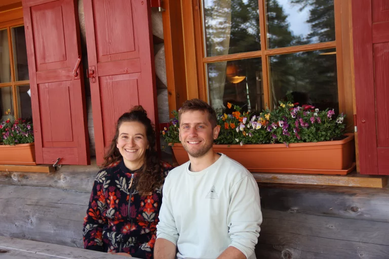 Vera et Hannes, les jeunes gérants de la Glasmännlehütte. ©Hervé Laurent