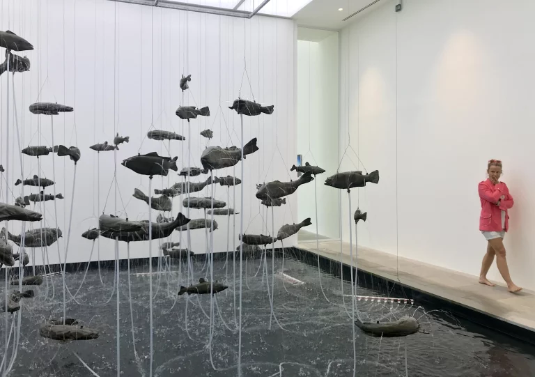 13-Poissons-volants-de-Bruce-Nauman-Villa-Carmignac ©F.Hermine