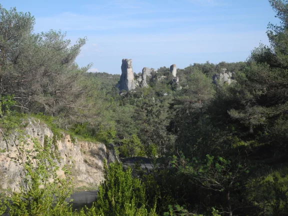 Cité de pierres à Montpellier-le-Vieux