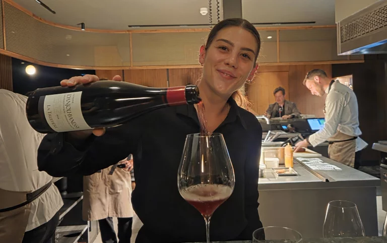 Léa Bevitori, la chef sommelière.