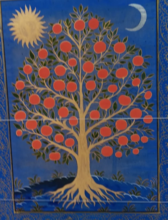 Un travail raffiné et symbolique. Résidence d'été des émirs. Boukhara. Photo Claude Vautrin