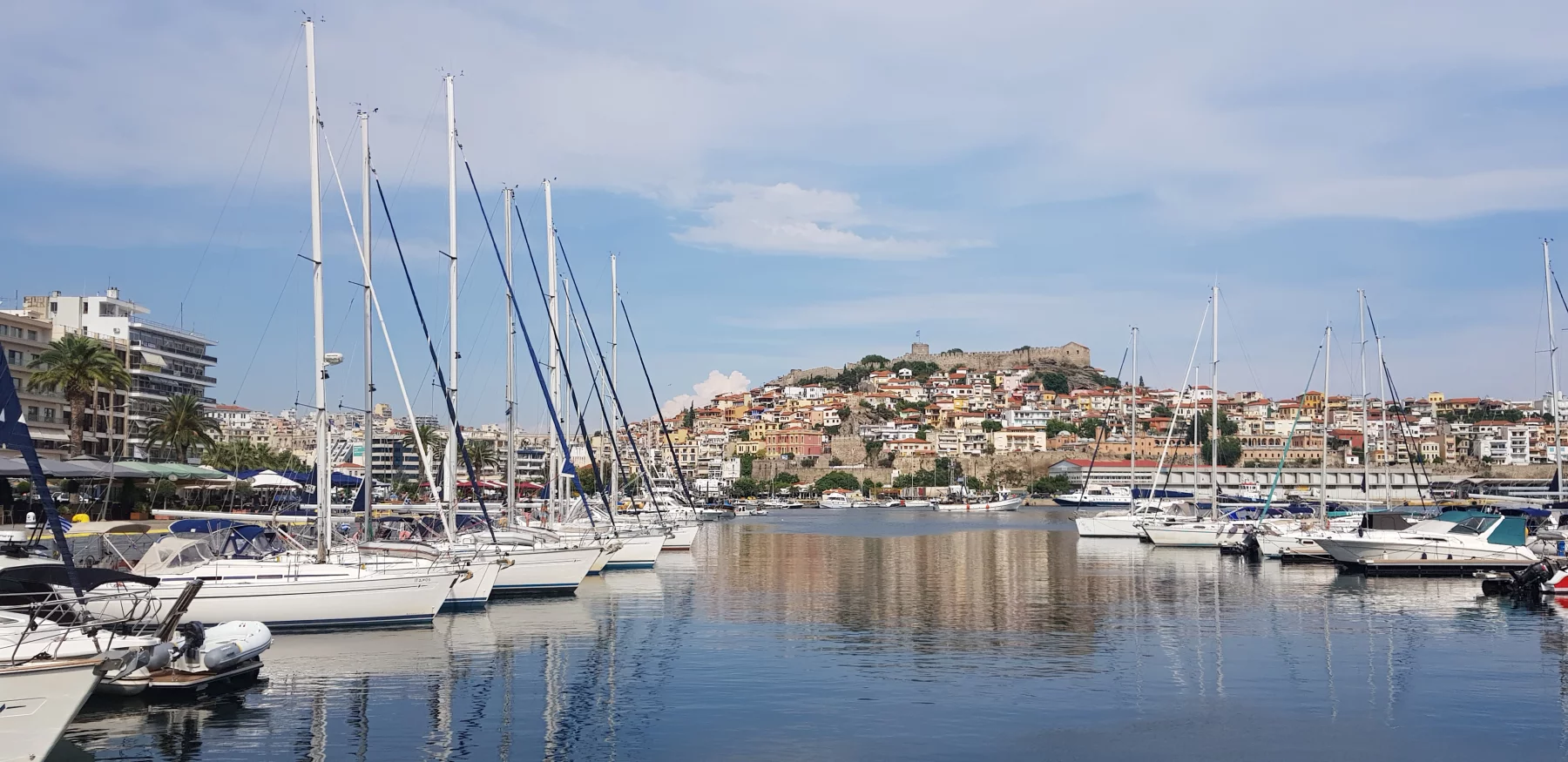 Kavala. Vue sur le cœur historique de la ville.
