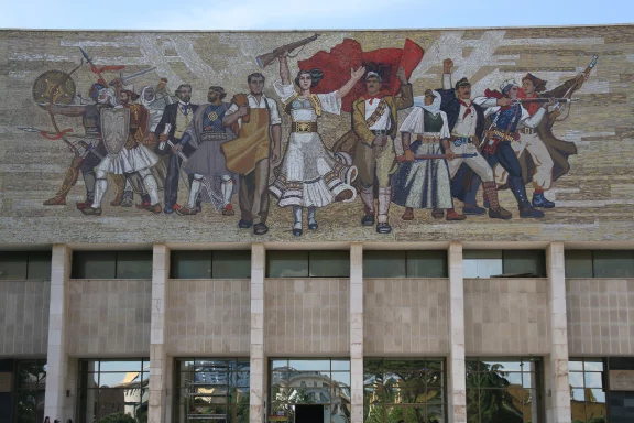 Place Skanderberg à Tirana.