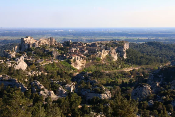 Le village des Baux-de-Provence.