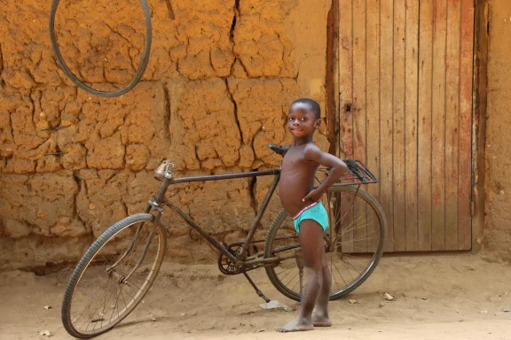 Vélo trop grand, mais fier comme Artaban.