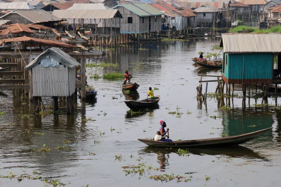 Ganvié, la Venise de l'Afrique, au Bénin.